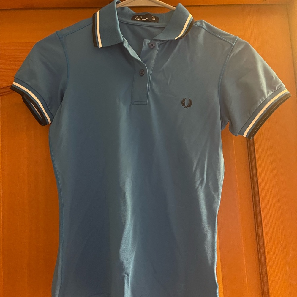 Fred Perry Womens blue polo UK 8